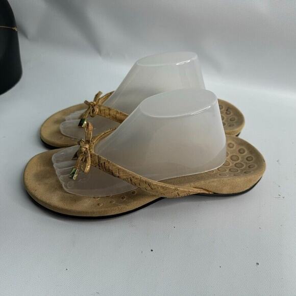 Vionic Orthaheel Brown Thong Slide Sandals Womens Size 8 - Picture 3 of 4